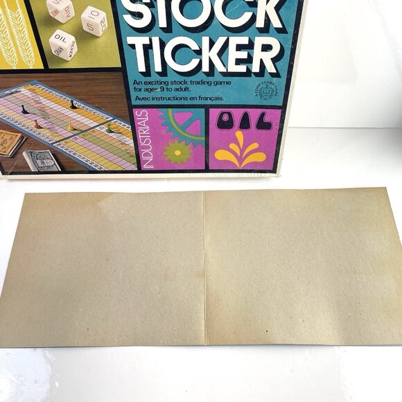 Vintage Stock Ticker Board Game - Stock Market - Coop Clark complete Pink Cover - Picture 9 of 16